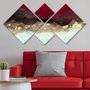 Wallity Conjunto de 4 Cuadros Decorativos de MDF Multicolor